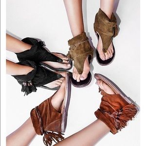 Free People Marlo fringe sandal/boot
